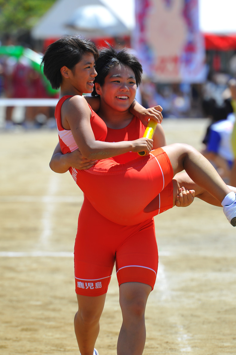 体育大会 部活動対抗リレー 樟南高等学校